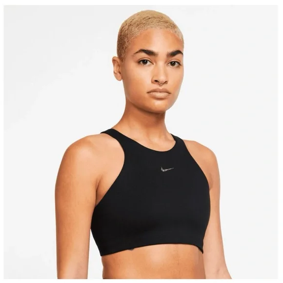 Nike Yoga Dri-FIT Alate Curve Women's Training Bra Size M
Black DQ5269-010 - Picture 1 of 5